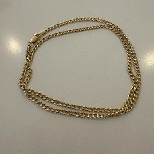 14K Curb Chain Necklace 16"